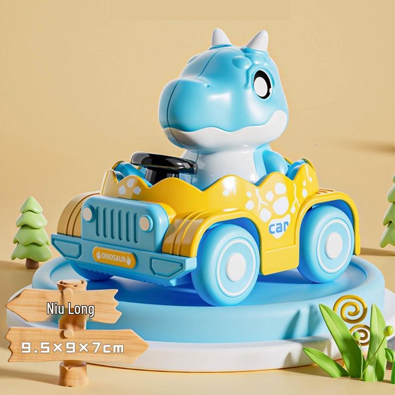 Dinosaur Inertial Toy Car Pendant for Kids - Gift Idea