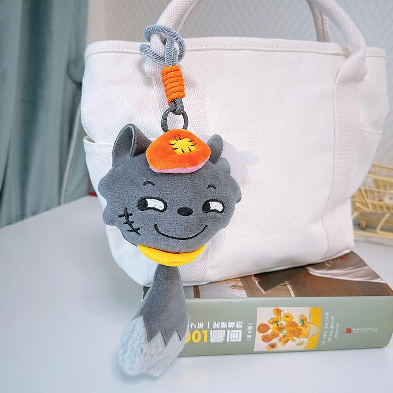 Плюшевый брелок Большой Злой Волк с выразительной мордочкой для аксессуаров к сумке и подарков LeadWolf