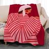 artwork Sofia Lind Art Modern Throw Soft Coral Fleece Blanket 310gsm Fluffy Warm Throw for Sofa Bed Couch Bedroom Decor