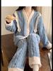 Women's Coral Fleece Pajamas - Warm, Thick, & Sweet Flannel for Fall/Winter, Wear Indoors/Outdoors