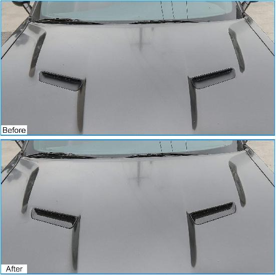 JeCar Kohlefaser Motorhauben-Lufteinlass-Einsätze Zierleisten für 2015-2024 Dodge Challenger Außen Zubehör