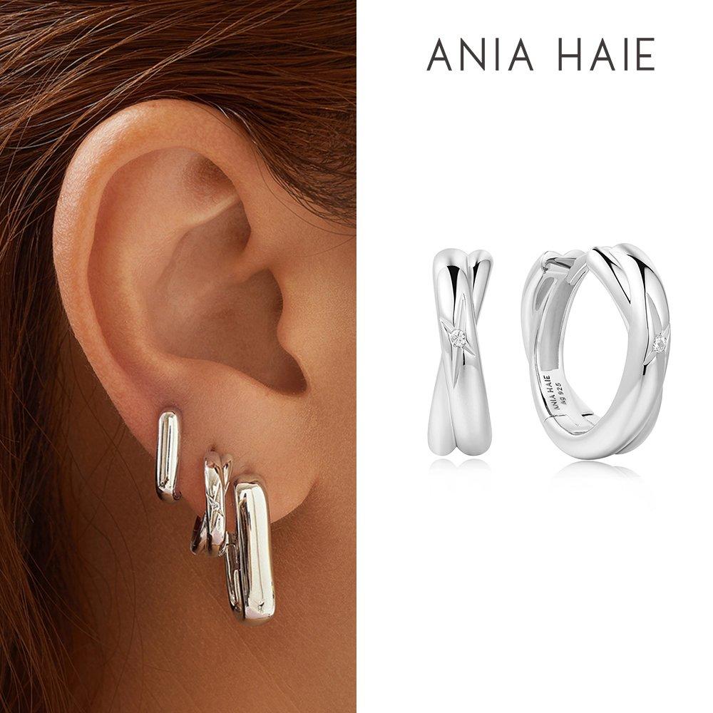 Silver Cross Duo 925 Silver Ring Earrings E061-16H