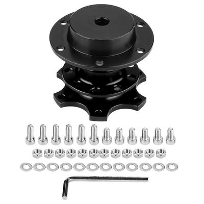 Car Steering Wheel Hub Quick Release Adapter Snap Off Kit with Screws