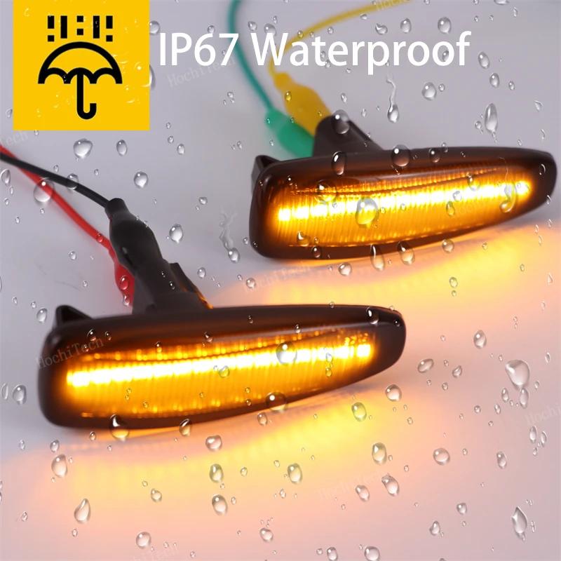 2pcs Amber Dynamic LED Fender Side Marker For Mitsubishi Lancer EVO X Outlander Sport Mirage 2014+ Turn Signal Light Marker Lamp