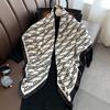 Silk Scarf Women's Spring and Autumn New Letter 91 Large Square Scarf Women's Fashion Foreign Style Summer Shawl Decorative Scarf with Beach Towel