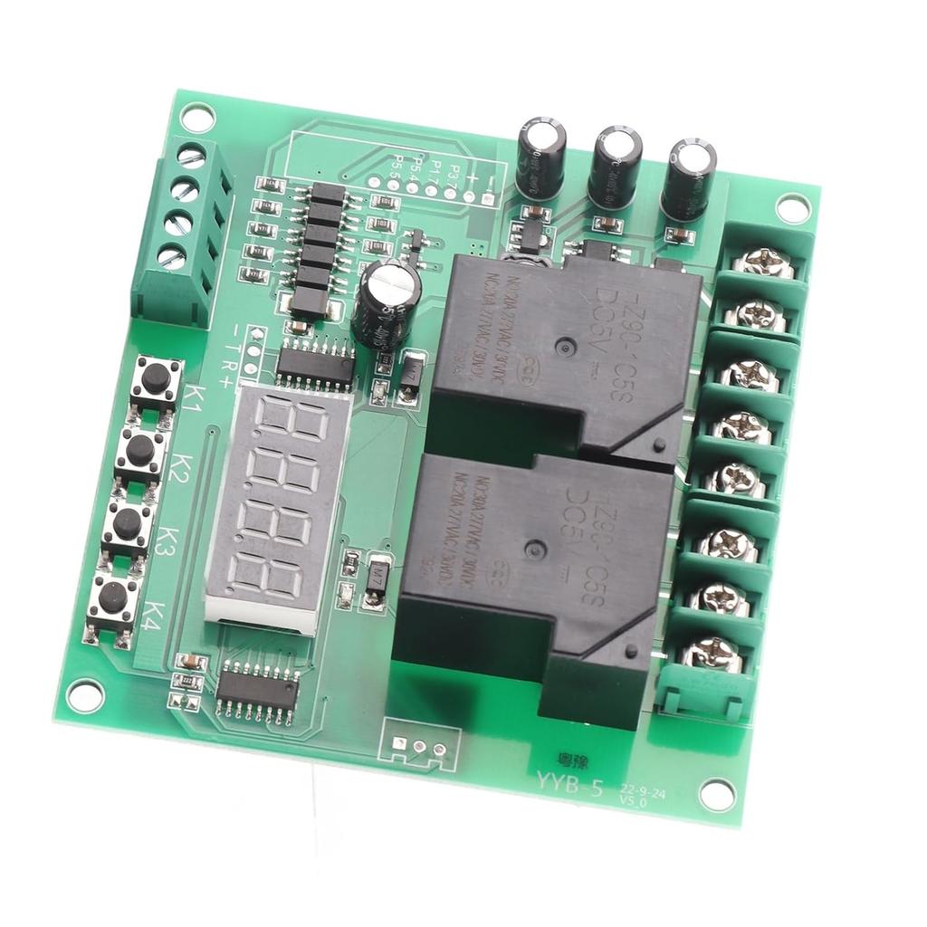12V 24V Motor Forward Reverse Control Board with Timer Relay 30A DC AC Adjustable Delay Cycle Module for Pump Solenoid Valve Lights