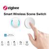 ZigBee Smart Drehschalter DIY Drahtloser Szenen-Taster Drehbarer Dimmerschalter Hausgeräte-Automatisierung Verknüpfung Fernbedienung