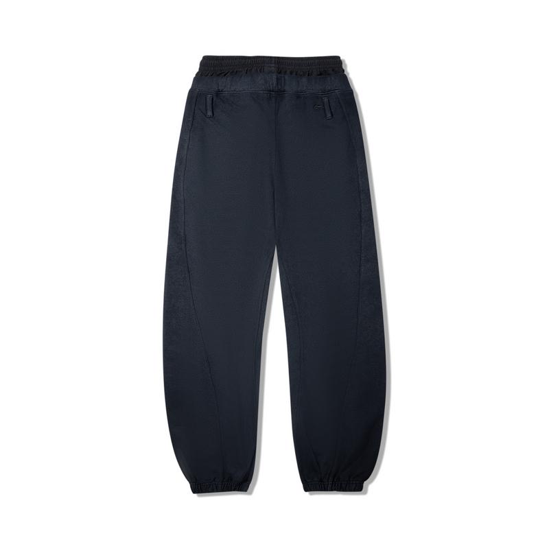 Li Ning Retro Sports Series Casual Sweatpants Women Bottoms Black AKLVH26-1