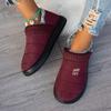 Winter women's velvet thickened warm cotton shoes non-slip waterproof oil-proof comfortable office leisure