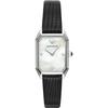 Gioia Mother of Pearl Black Leather Ladies Quartz Watch AR11148