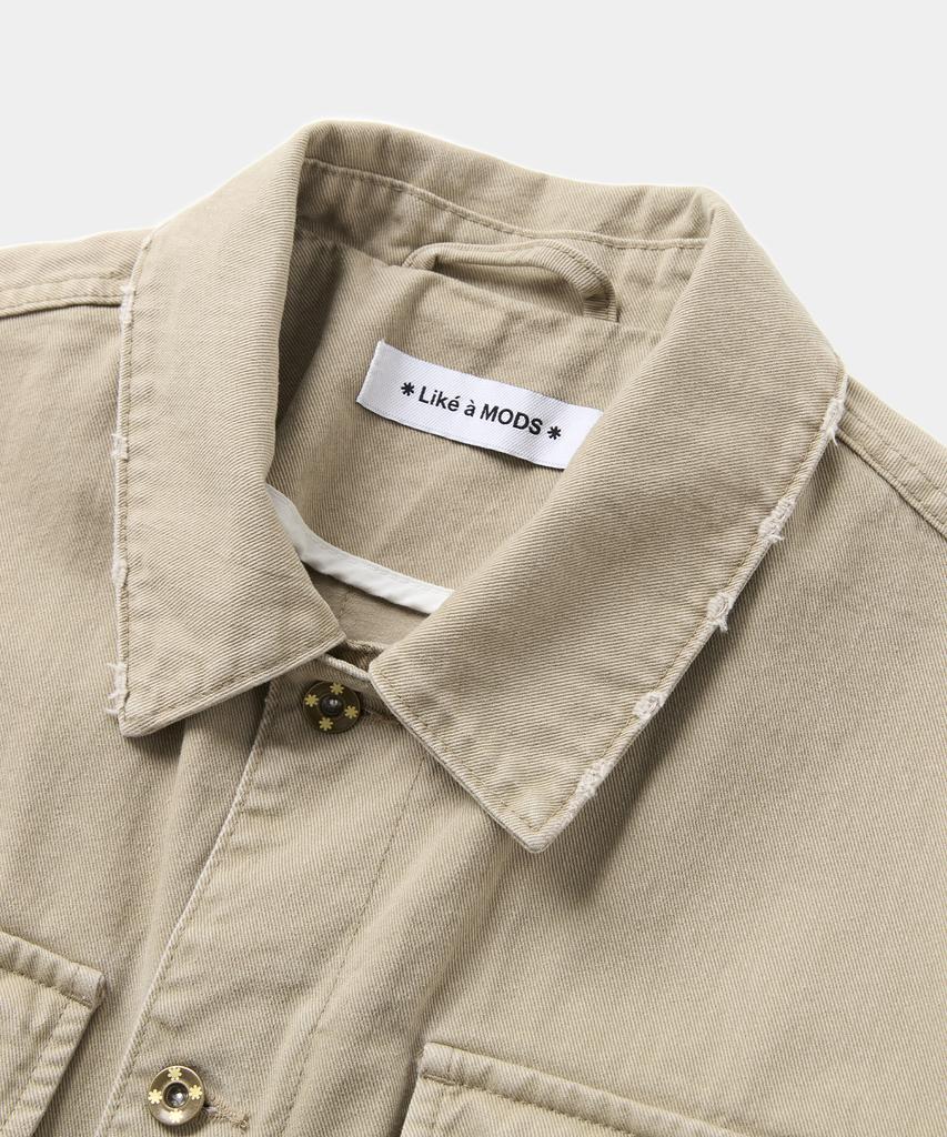 Like A Mods Washed Damage 4-Pocket Jacket_Beige