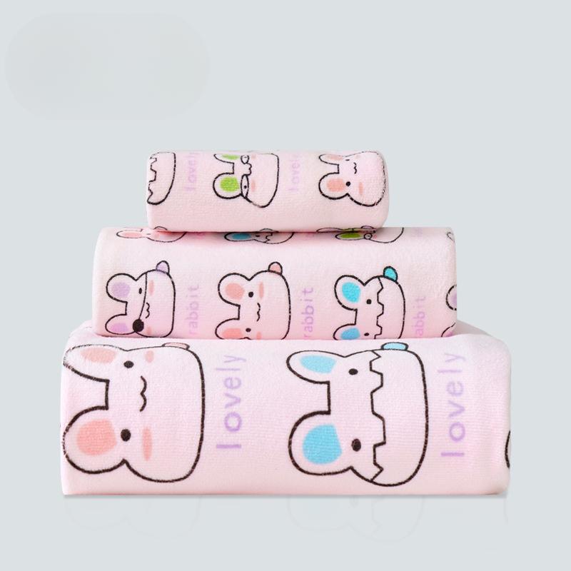 

Printed Moisture-wicking Towel Children Cartoon Towel Bath Towel Microfiber Kids Face Nice Towel Beach Towel Durable 35x75