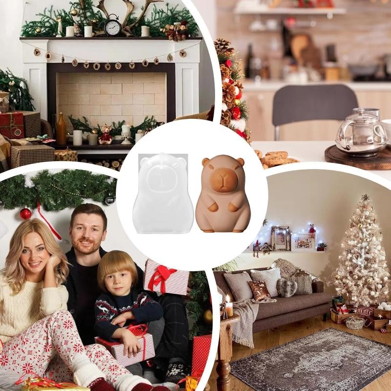 3D Capybara Silicone mold Flexible Reusable Non-Stick, for Ice Cream, Cake, Ice Block, Figurine Casting,  Pudding, Art Crafts