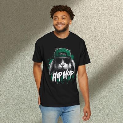 2025 Summer Hip Hop Bunny T Shirt, Rabbit Streetwear Tee, Graffiti Animal Shirt, Urban Hip Hop Graphic Leisure T Shirt Unisex