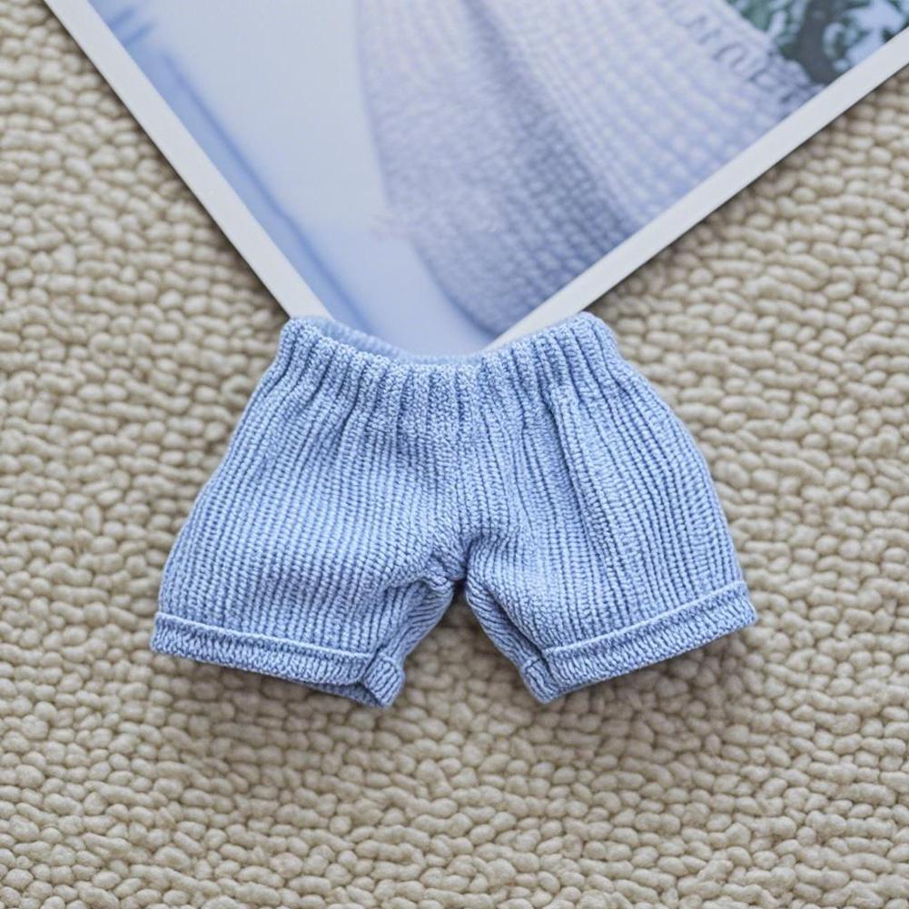 

Для 17см куклы Лабубу Шорты Модная одежда Толстовки Одежда для кукол Подходящие по цвету толстовки Аксессуары для кукол Милое украшение Маленькая одежда небесно-голубой