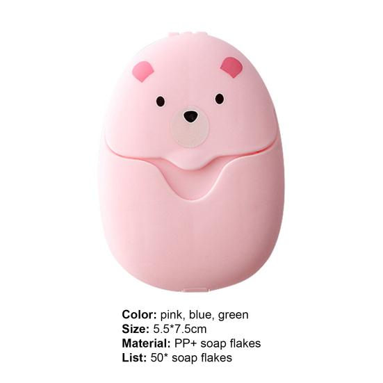 50Pcs Soap Slices Mini Portable Convenient Scented Slice Sheets Washing Hand Soap Flakes for Travel