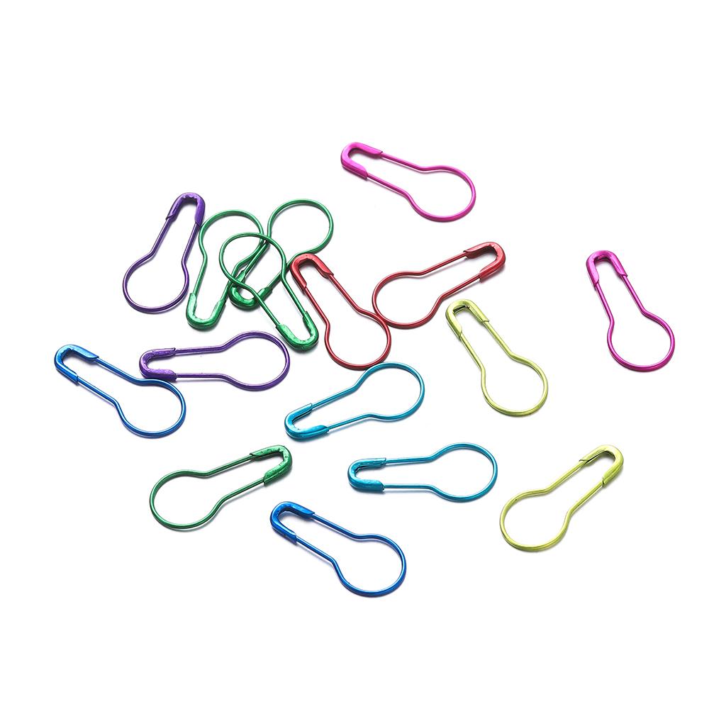 50/100pcs/Lot Colorful Gourd Shape Safety Pins Paper Clip DIY Sewing Tools Metal Needles Large Safety Pin Brooch Accessories