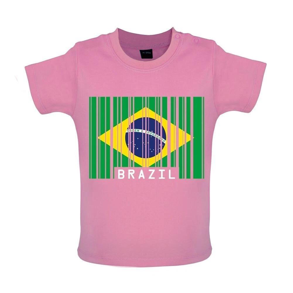 Brazil Barcode Flag Style - Kids T-Shirt / Bodysuit - Brazilian 100