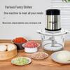 2L Electric Meat & Vegetable Grinder: Glass Model, Compact Food Processor & Chili Powder Chopper for Household Use