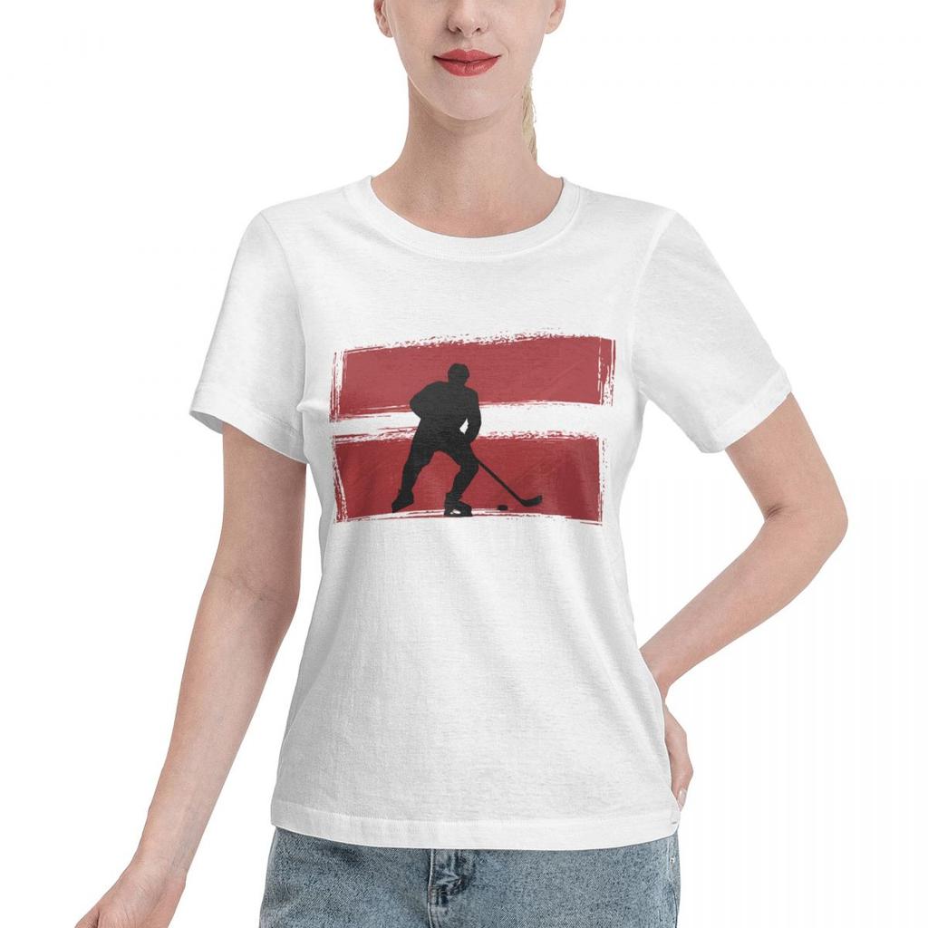 Limited Offer Latvia Ice Hockey Team Unisexs Tshirt School Wear Wholesale Blank Tee