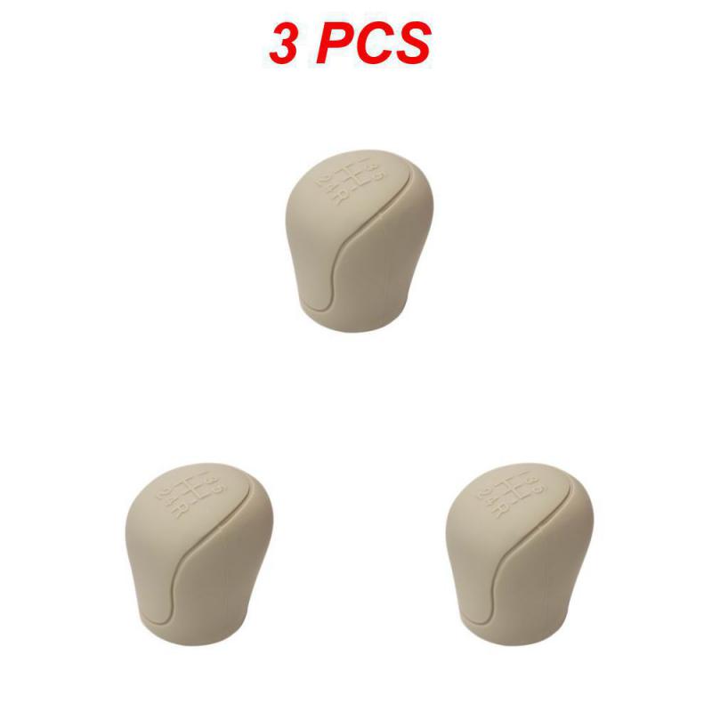 2/3PCS Brake Handle Cover Premium Portable Knob Cover Silicone Car Gear Head Cover Knob