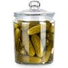 Vaso Grande Barattolo Contenitore di Vetro per Cetrioli Fermentati Małosolne Conserve 2L