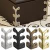 5pcs Baseboard Corner Protectors,Chinese Antique Solid-Brass Corner Protector,Decorative Corner Guard Board For Living Room