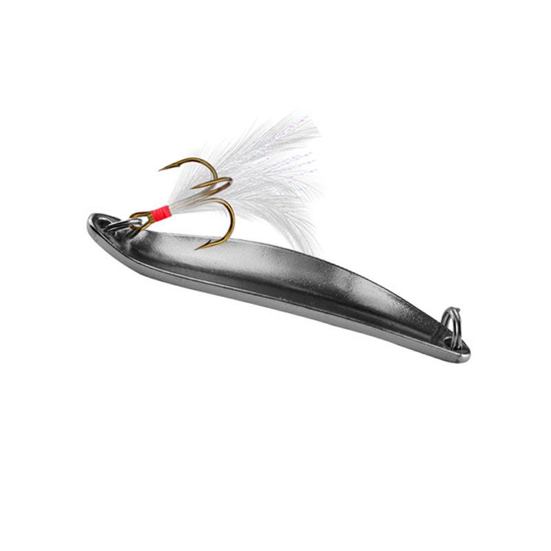 5 Stück Harte Angelköder Spinner 5g 13g Set mit befiederten Drillingshaken für Barsch Hecht Salzwasser Süßwasser Helles Blinken Vibration 260319
