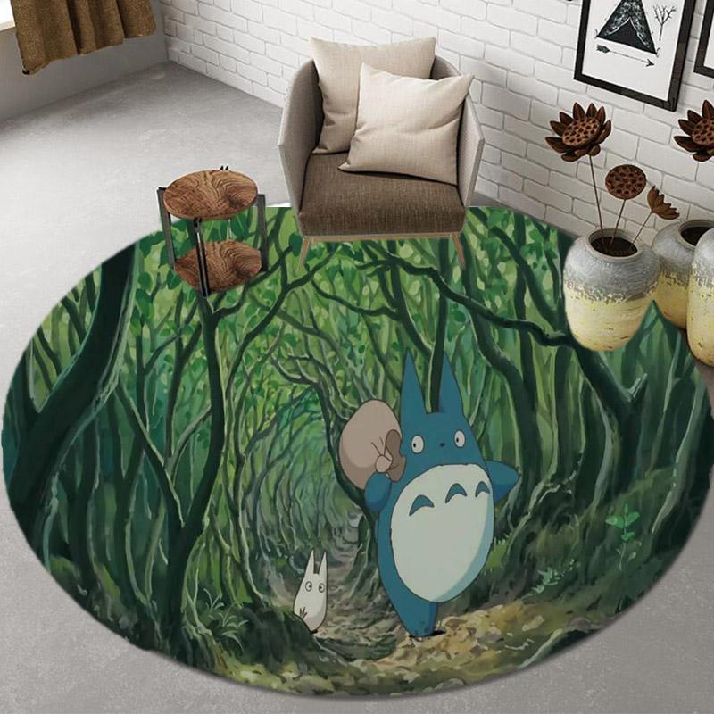 2023 Animation Cartoon 3D Rugs Round Mats Round Rugs Bathroom Mats Home Decoration Kitchen Rugs Living Room Rugs Non-slip Rugs