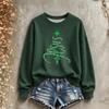 Women's Christmas Sweatshirt Long Sleeve Crewneck Pullover with Holiday Print
