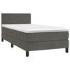 VidaXL Slat Bed Base with Mattress and LEDs, Upholstered Bed, Single Bed, Adult Bed for Interior Bedroom, 3134256