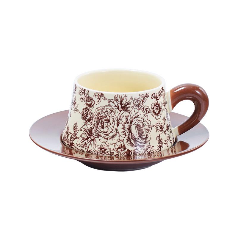 

Rose Yan Yu Ceramic Coffee & Tea Cup Set with Saucer - High-End Gift Box Edition 230 ml