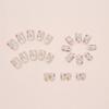 Fresh and Sweet Ice Waxy Flower Removable Manicure 24 Pieces Press On Nails