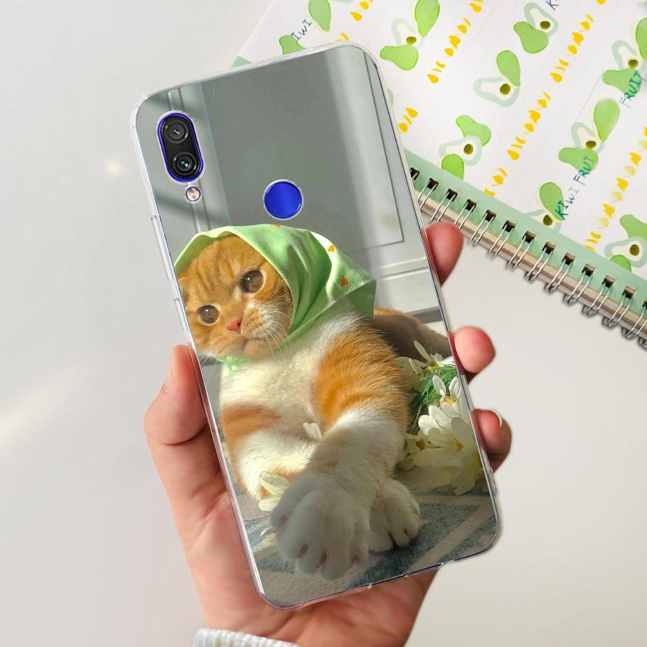 For Xiaomi Redmi Note 7 Pro Case Redmi7 Cute Panda Painted Cover Clear Silicone Soft TPU Phone Case For Redmi 7 Note7 Pro Bumper