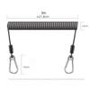 Weighing 50KG Anti-slip Rope with Metal Carabiner Anti Falling Steel Wire Fishing Lanyards