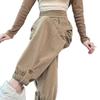 2025 Autumn Winter Plus Size Corduroy Harem Joggers: Comfortable Carrot Casual Sweatpants for Women