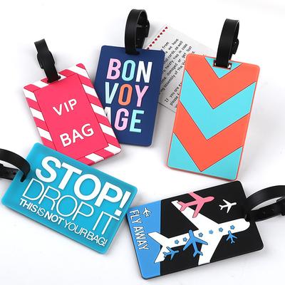 1pz Etichetta per Bagagli in PVC con Animali dei Cartoni Animati Accessori da Viaggio per Vacanze per Donna Uomo Etichette per Valigie Nome ID Indirizzo Etichetta Etichette per Bagagli da Viaggio