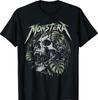 Vintage 90s Monstera Skull Plant Lover Gardener T-Shirt
