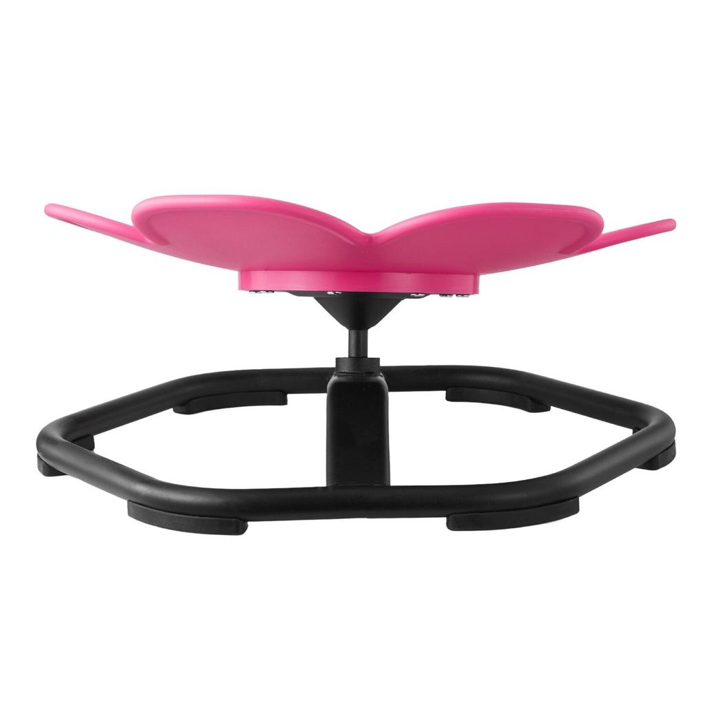 Kinder Drehstuhl, 100 kg Tragfähigkeit, Sensorischer Drehstuhl in Blumenform, Sensorischer Spielzeugsitz für autistische Kinder mit rutschfester Metallbasis, Kleinkind Sit & Spin