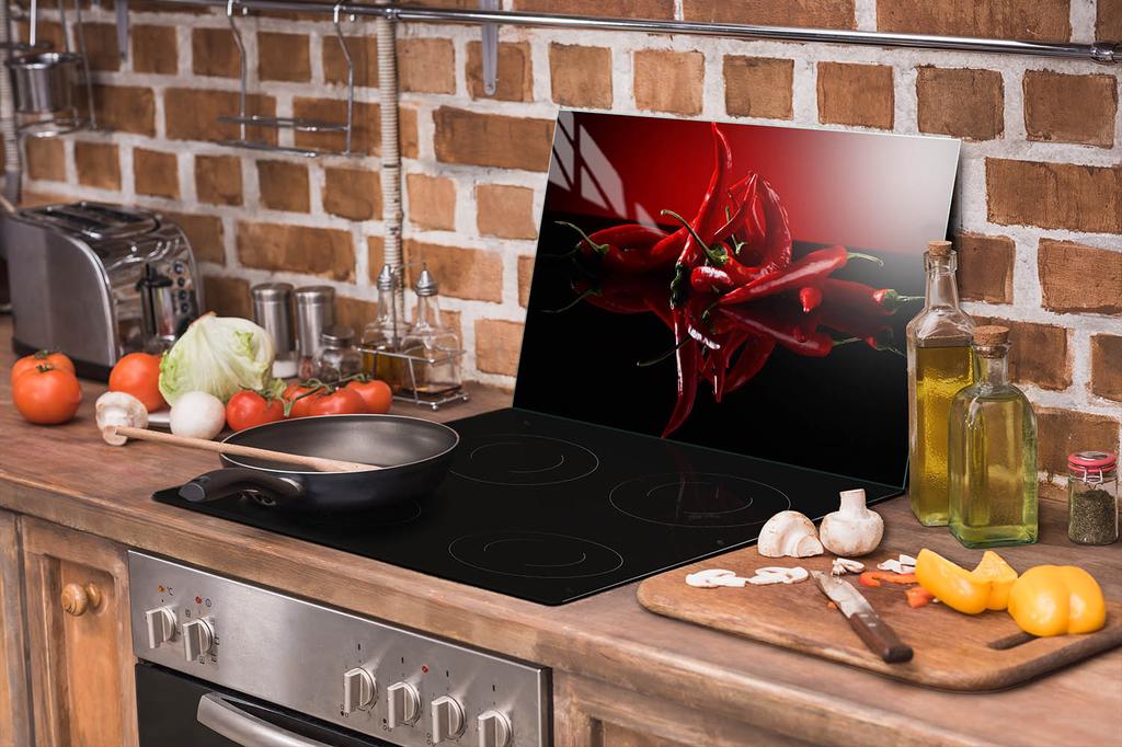 SZKLANA PŁYTA OCHRONNA NA KUCHENKĘ 70x52 CHILLI