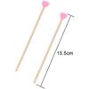 100 Pieces Disposable Wooden Coffee Stirrers Pink Heart Wooden Coffee Stir Sticks Wooden Stirrers Wooden Drink Stirrer Sticks for Coffee Cocktail