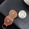 Pocket Hug Token A Special Hug for You Coin Stainless Steel Double Sided Inspirational Gift with PU Leather Keychain