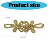 Chinese Traditional Button Sewing Pankou Buttons Sew On for Handcraft Cheongsam Embellishment Golden
