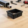 60mm To 50mm Square Tube Adapter Black Stepped Reducer Sleeve with Guide Ribs Sturdy