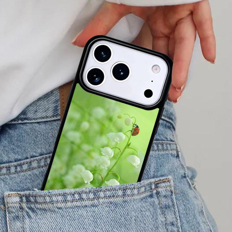 Lily of the Valley Flower Phone Case for iPhone 17ProMax 12 13 14 15 16e 17 Pro Max Plus Air Cover