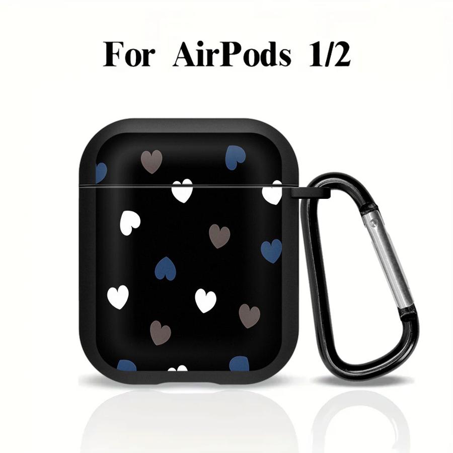 Brown Love Heart Case For Airpods Pro Pro3 2 4 1 Pro2 3 Earphone Cases Cover