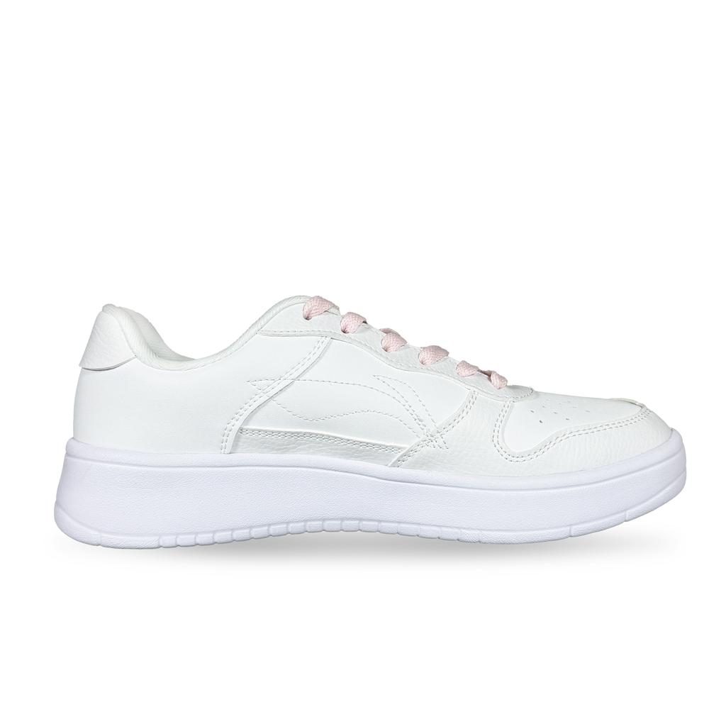 Li Ning Cushioning Abrasion Resistant Breathable Low top Skateboard Shoes Women's White Pink AGCS420-6(Team667-)