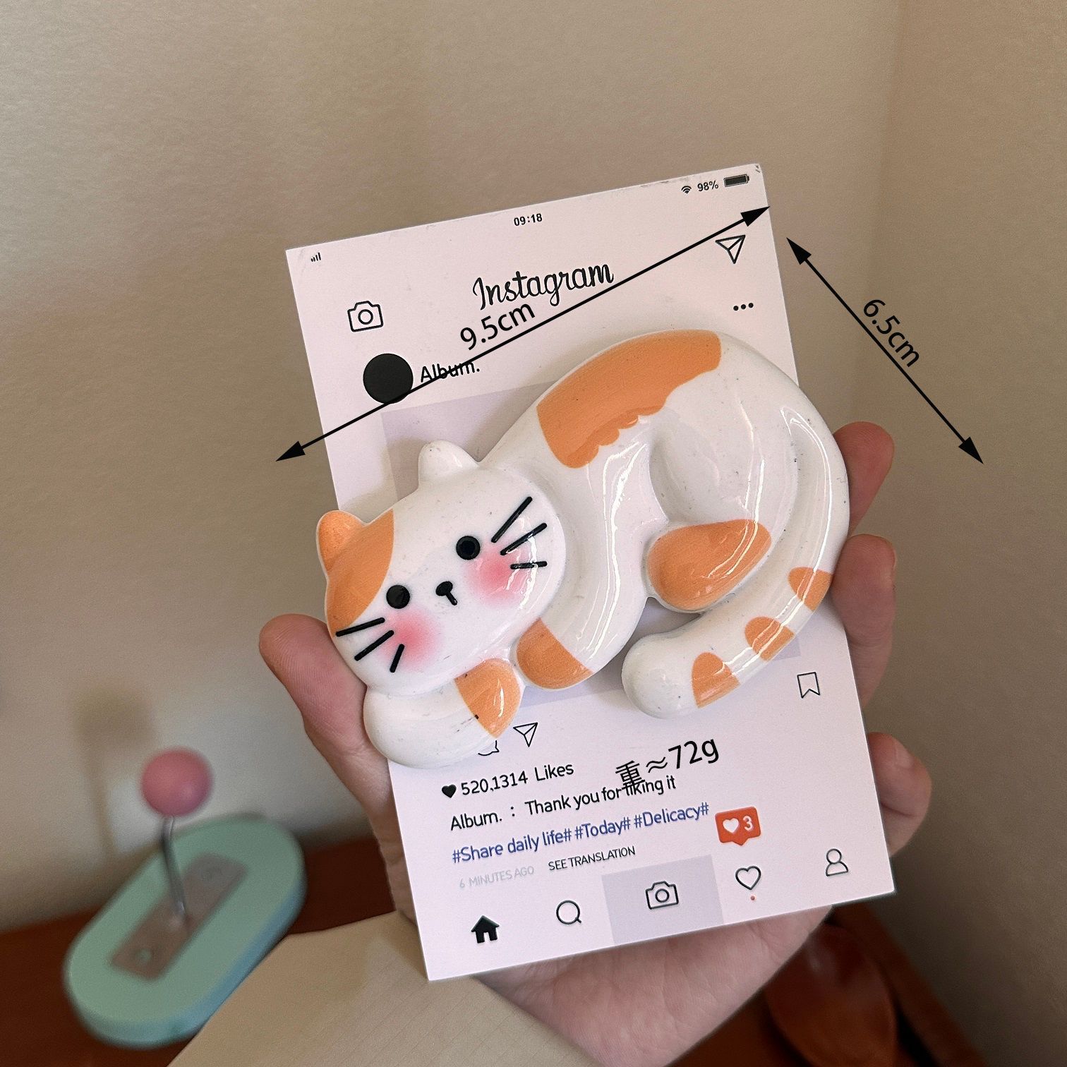 

1 шт. смола DIY магнитный аттракцион дизайн стереоскопический несколько стилей милый мультяшный кот и собака креативные аксессуары