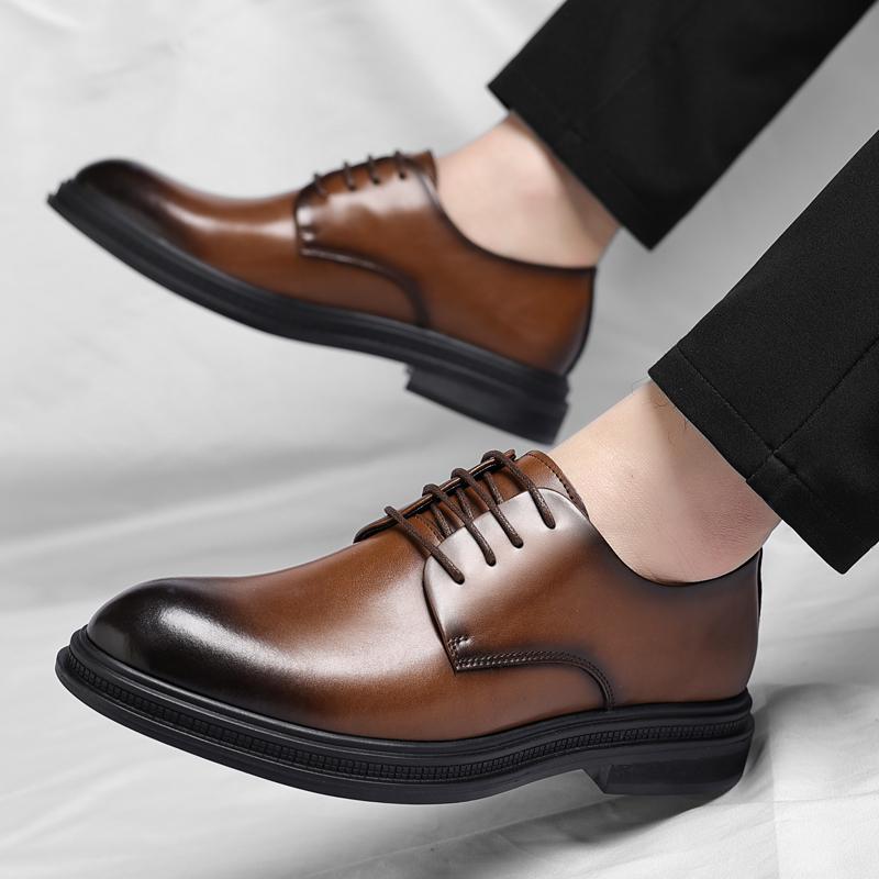 Fashion Hollow Out Elevator Shoes Men Dress Shoes 3/6/8 Cm Formal Shoes Spring/summer Classic Business Luxury Men Oxfords Lift Suit Shoe