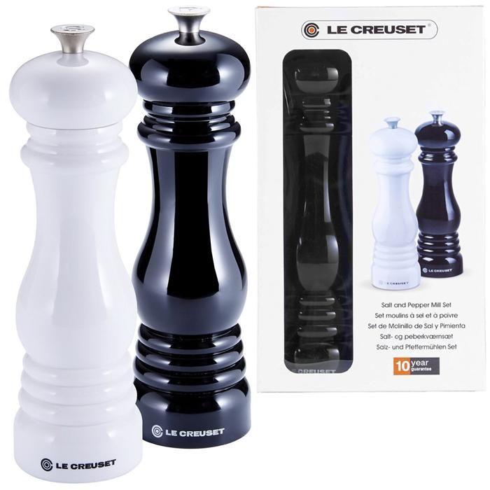 Ensemble Moulin - LE CREUSET - Nero/Bianco - 21 cm - 2 pezzi - Design Contemporaneo